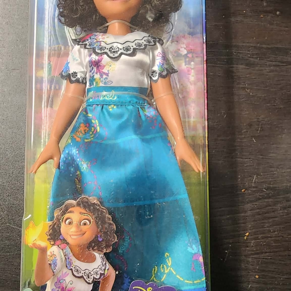Colorful Kids Doll with Blue Dress